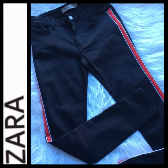 NWT ZARA Z1975 Jeans w/ Side Stripes - Picture 6 of 8